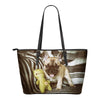 Women's French Bulldog Leather Tote - The TC Shop