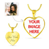 A Mom and baby Customize your own Design Luxury Necklace W/ Heart Charm (Gold) - The TC Shop