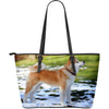 Shiba Inu Dog Lovers Large Leather Handbag - The TC Shop