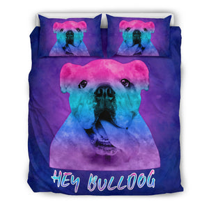 Hey Bulldog Bedding Set for Lovers of Bulldogs - The TC Shop