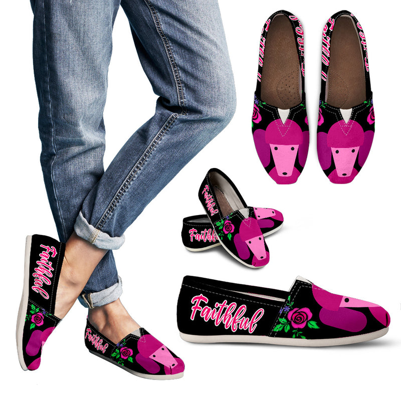 Pink Poodle Women's Casual Shoes Faithful Dog - The TC Shop