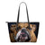Bulldog Lovers Small Leather Handbag