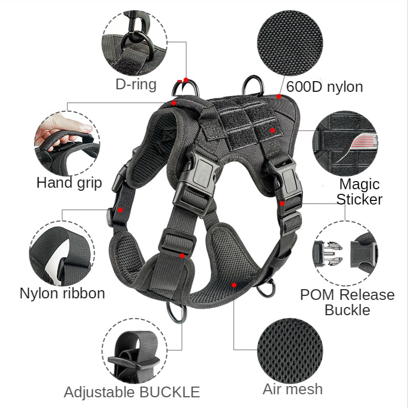 Tactical Vest Dog Harness - The TC Shop
