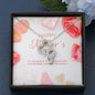 Double Hearts Necklace, To our family you are the world - The TC Shop