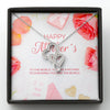 Double Hearts Necklace, To our family you are the world - The TC Shop