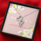 Double Hearts Necklace, You've always been there for me - The TC Shop