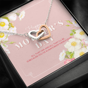 Interlocking hearts necklace, You've always been there for me - The TC Shop