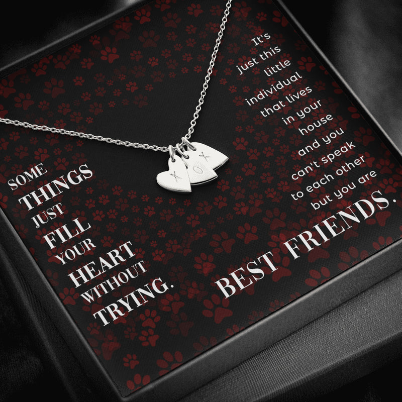 Best Friend Sweetest Hearts Necklace - The TC Shop