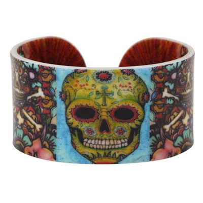 Skull Pattern Acrylic Bangle