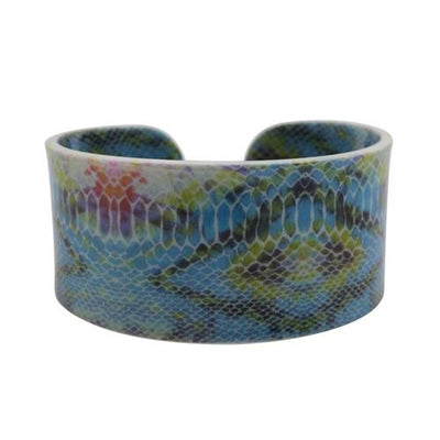 Snake Pattern Acrylic Bangle