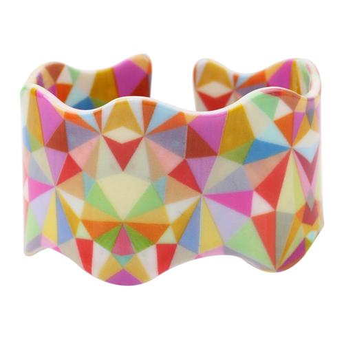 Triangle Pattern Acrylic Bangle - The TC Shop