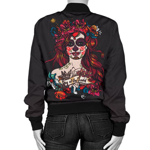 Sugar Skull Bomber Jacket 1 - The TC Shop