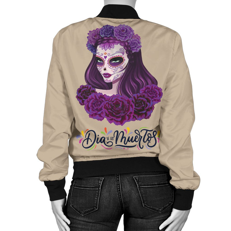 Sugar Skull Bomber Jacket 3 - The TC Shop