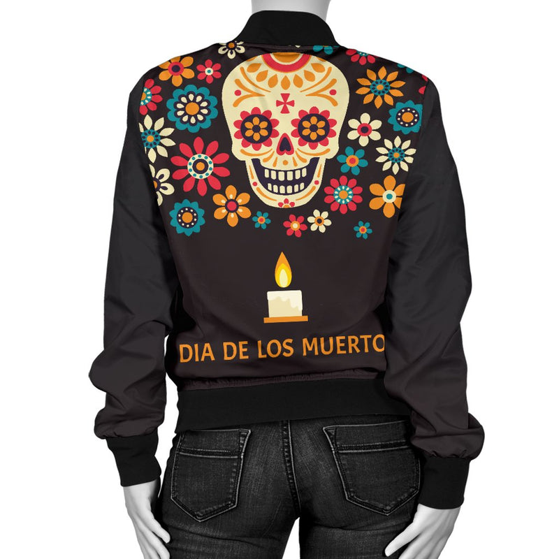 Sugar Skull Bomber Jacket 4 - The TC Shop