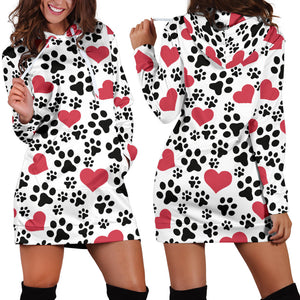 Women`s Hoodie Dress Dog Prints | Premium Ladies Hoodie Dress - The TC Shop