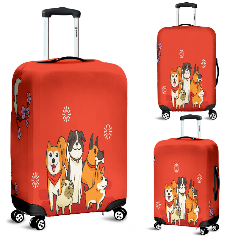 NP I Love Dogs Luggage Cover - The TC Shop