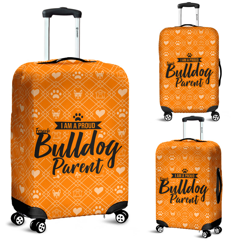 Proud French Bulldog Parent Luggage Cover - The TC Shop