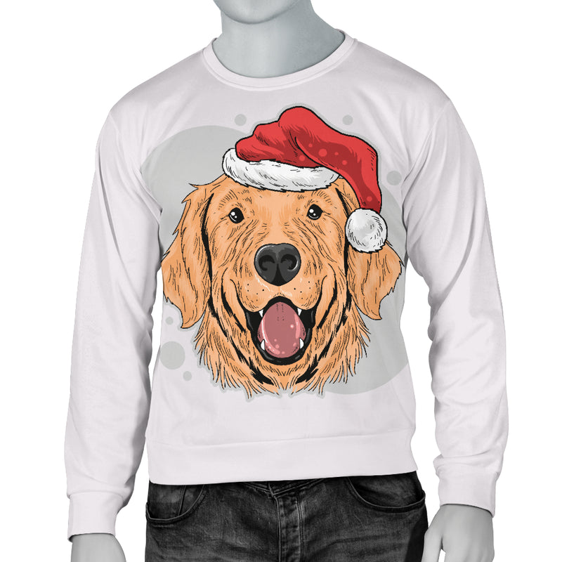 Have A Golden Christmas Men's Sweater for Golden Retriever Dog Lovers - The TC Shop