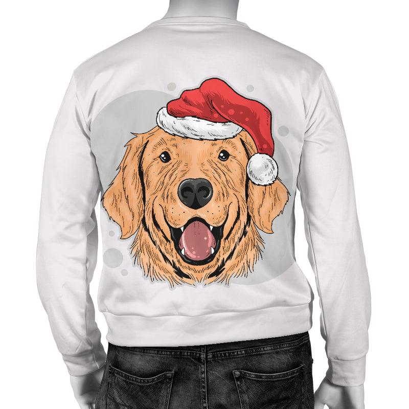 Have A Golden Christmas Men's Sweater for Golden Retriever Dog Lovers - The TC Shop
