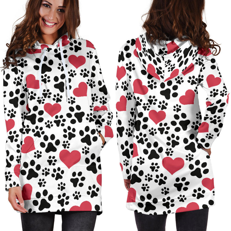 Women`s Hoodie Dress Dog Prints | Premium Ladies Hoodie Dress - The TC Shop
