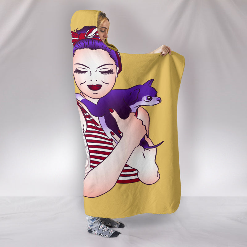 A Dog Is A Girl's Best Friend Hooded Blanket - The TC Shop