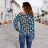 Dog Hearts Off Shoulder Sweater - The TC Shop
