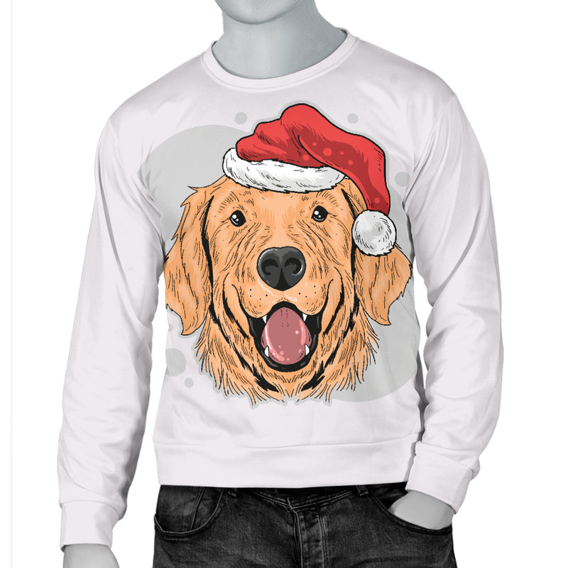 Have A Golden Christmas Men's Sweater for Golden Retriever Dog Lovers - The TC Shop