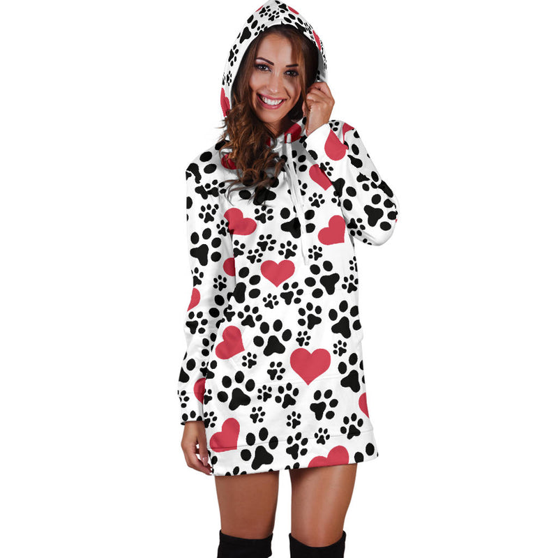 Women`s Hoodie Dress Dog Prints | Premium Ladies Hoodie Dress - The TC Shop