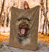 Spanish Water Dog Face Hair Blanket - The TC Shop