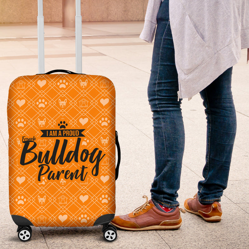 Proud French Bulldog Parent Luggage Cover - The TC Shop
