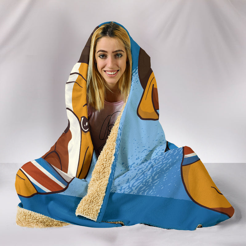 British Bulldog Hooded Blanket - The TC Shop