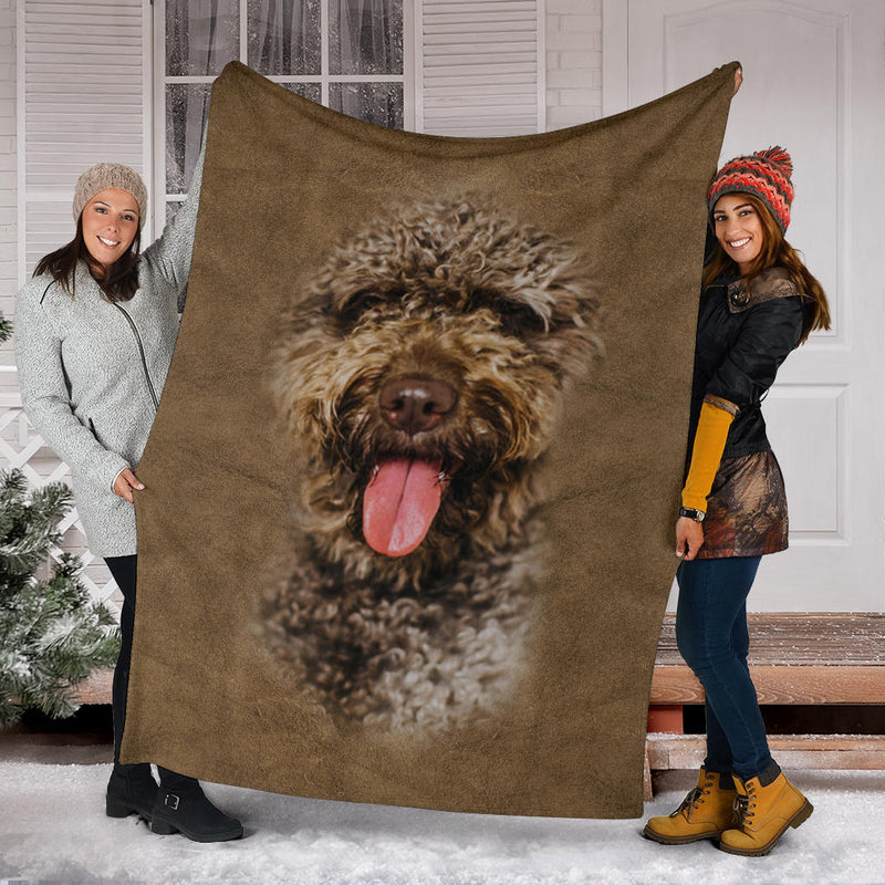 Spanish Water Dog Face Hair Blanket - The TC Shop