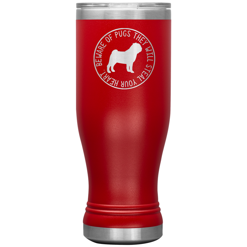 Pug Wine Boho VacuumTumbler (20 oz) - The TC Shop