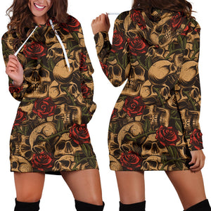Sugar Skull Hoodie Dress 3 - The TC Shop