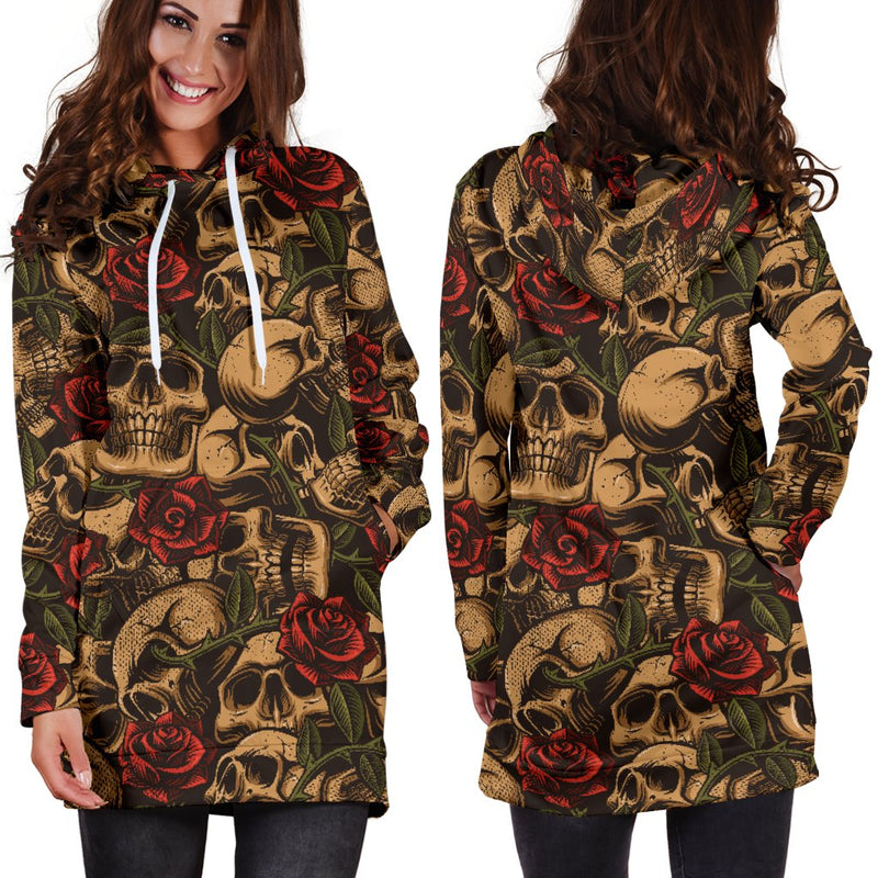 Sugar Skull Hoodie Dress 3 - The TC Shop