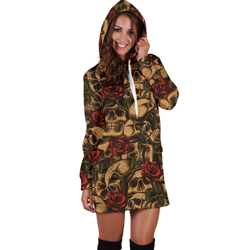 Sugar Skull Hoodie Dress 3 - The TC Shop