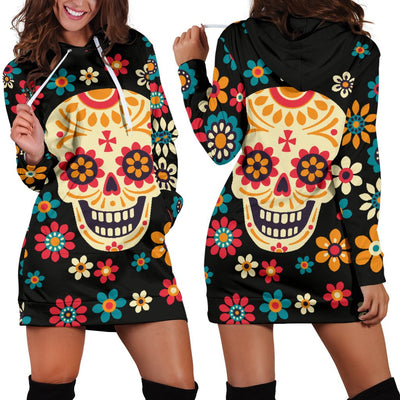Sugar Skull Hoodie Dress 5