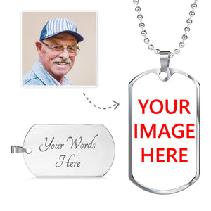 A Customize your own Design Luxury Dog Tag (Silver) - The TC Shop
