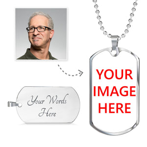 A Customize your own Design Luxury Dog Tag (Silver) - The TC Shop