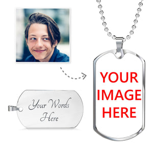 A Customize your own Design Luxury Dog Tag (Silver) - The TC Shop