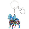 Papillon Dog Enamel Keychain - The TC Shop