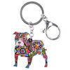 Pit Bull Enamel Keychain - The TC Shop