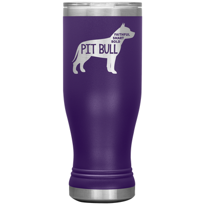 Pit Bull mom 3 Boho Vacuum Tumbler (20 oz)
