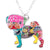 Pug Enamel Necklace