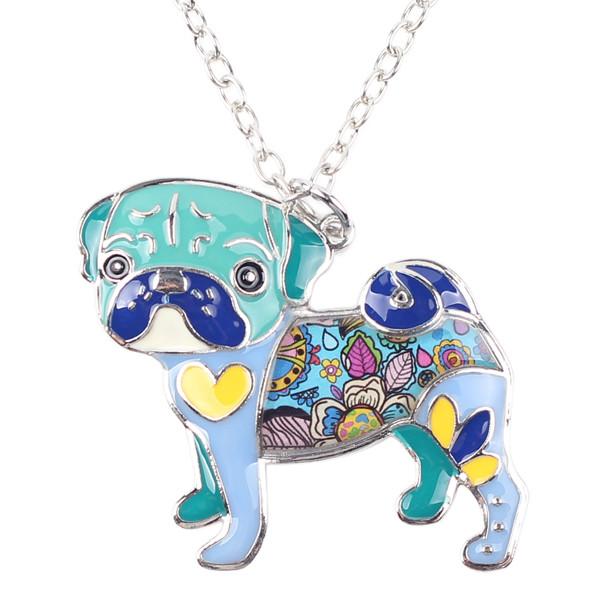 Pug Enamel Necklace - The TC Shop