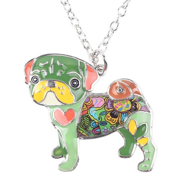Pug Enamel Necklace - The TC Shop