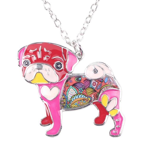 Pug Enamel Necklace - The TC Shop