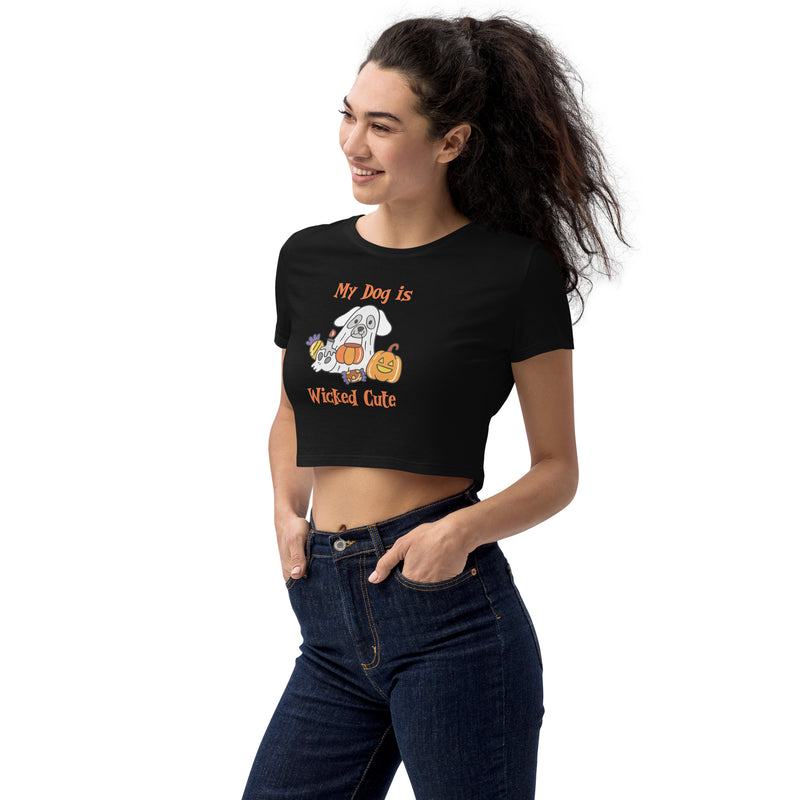 Wicked Cute Dog Organic Crop Top - The TC Shop