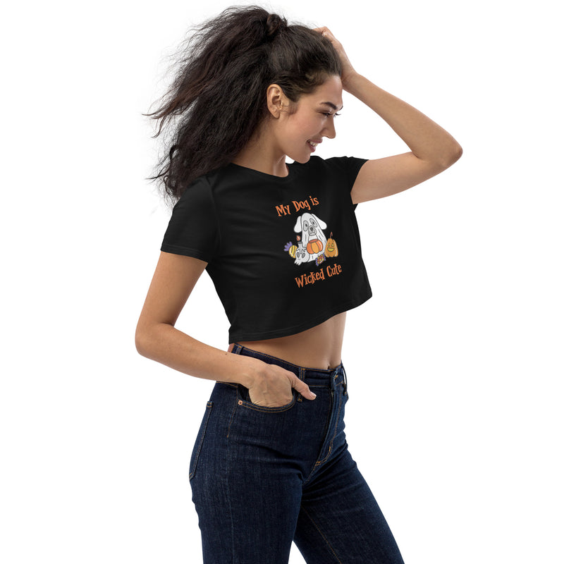 Wicked Cute Dog Organic Crop Top - The TC Shop