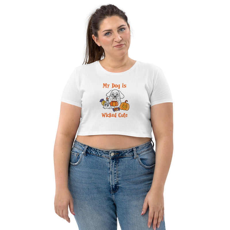 Wicked Cute Dog Organic Crop Top - The TC Shop